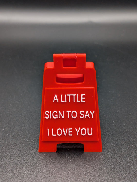 A-Frame Sign "ILY" "I Love You"